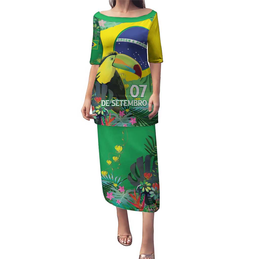 Feliz Dia Da Indepencencia Brazil Puletasi Brasil Toucan Tropical Vibes - Wonder Print Shop