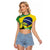 Feliz Dia Da Indepencencia Brazil Raglan Cropped T Shirt Brasil Toucan Tropical Vibes - Wonder Print Shop