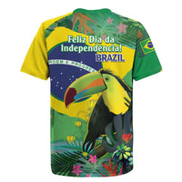Feliz Dia Da Indepencencia Brazil Rugby Jersey Brasil Toucan Tropical Vibes - Wonder Print Shop
