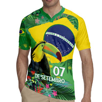 Feliz Dia Da Indepencencia Brazil Rugby Jersey Brasil Toucan Tropical Vibes - Wonder Print Shop