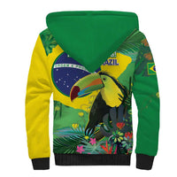 Feliz Dia Da Indepencencia Brazil Sherpa Hoodie Brasil Toucan Tropical Vibes - Wonder Print Shop