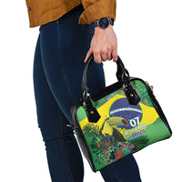 Feliz Dia Da Indepencencia Brazil Shoulder Handbag Brasil Toucan Tropical Vibes