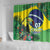 Feliz Dia Da Indepencencia Brazil Shower Curtain Brasil Toucan Tropical Vibes