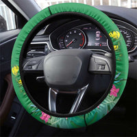 Feliz Dia Da Indepencencia Brazil Steering Wheel Cover Brasil Toucan Tropical Vibes - Wonder Print Shop