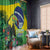 Feliz Dia Da Indepencencia Brazil Window Curtain Brasil Toucan Tropical Vibes - Wonder Print Shop