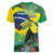 Feliz Dia Da Indepencencia Brazil Women V-Neck T-Shirt Brasil Toucan Tropical Vibes - Wonder Print Shop