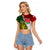 Personalised South Africa And England Rugby Raglan Cropped T Shirt 2023 Springboks Combine Red Roses Sporty Style - Wonder Print Shop