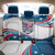 Personalized USA Rowing Back Car Seat Cover 2024 United States Flag Curve Style - Wonder Print Shop