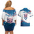 Personalized USA Rowing Couples Matching Off Shoulder Short Dress and Hawaiian Shirt 2024 United States Flag Curve Style - Wonder Print Shop