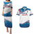 Personalized USA Rowing Couples Matching Puletasi and Hawaiian Shirt 2024 United States Flag Curve Style - Wonder Print Shop