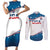 Personalized USA Rowing Couples Matching Short Sleeve Bodycon Dress and Long Sleeve Button Shirt 2024 United States Flag Curve Style - Wonder Print Shop