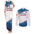 Personalized USA Rowing Couples Matching Tank Maxi Dress and Long Sleeve Button Shirt 2024 United States Flag Curve Style - Wonder Print Shop