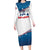 Personalized USA Rowing Long Sleeve Bodycon Dress 2024 United States Flag Curve Style - Wonder Print Shop