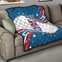 Personalized USA Rowing Quilt 2024 United States Flag Curve Style - Wonder Print Shop
