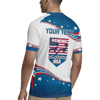 Personalized USA Rowing Rugby Jersey 2024 United States Flag Curve Style - Wonder Print Shop