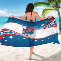Personalized USA Rowing Sarong 2024 United States Flag Curve Style - Wonder Print Shop