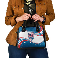Personalized USA Rowing Shoulder Handbag 2024 United States Flag Curve Style