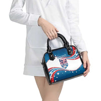 Personalized USA Rowing Shoulder Handbag 2024 United States Flag Curve Style