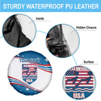 Personalized USA Rowing Spare Tire Cover 2024 United States Flag Curve Style - Wonder Print Shop