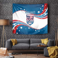 Personalized USA Rowing Tapestry 2024 United States Flag Curve Style - Wonder Print Shop