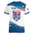 Personalized USA Rowing Women V-Neck T-Shirt 2024 United States Flag Curve Style - Wonder Print Shop