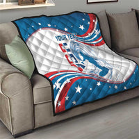 Personalized USA Surfing Quilt 2024 United States Flag Curve Style - Wonder Print Shop