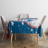 Personalized USA Surfing Tablecloth 2024 United States Flag Curve Style - Wonder Print Shop