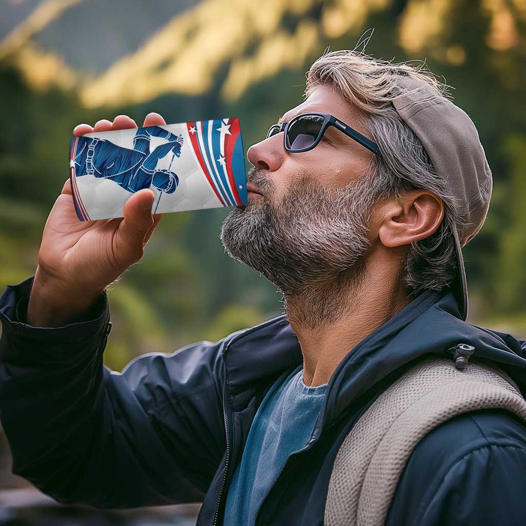 Personalized USA Golf 4 in 1 Can Cooler Tumbler 2024 United States Flag Curve Style - Wonder Print Shop