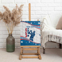 Personalized USA Golf Canvas Wall Art 2024 United States Flag Curve Style - Wonder Print Shop