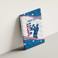 Personalized USA Golf Canvas Wall Art 2024 United States Flag Curve Style - Wonder Print Shop