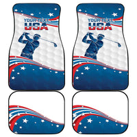 Personalized USA Golf Car Mats 2024 United States Flag Curve Style - Wonder Print Shop