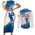 Personalized USA Golf Couples Matching Short Sleeve Bodycon Dress and Long Sleeve Button Shirt 2024 United States Flag Curve Style - Wonder Print Shop