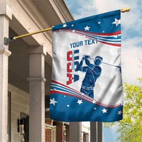 Personalized USA Golf Garden Flag 2024 United States Flag Curve Style - Wonder Print Shop