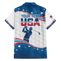 Personalized USA Golf Hawaiian Shirt 2024 United States Flag Curve Style - Wonder Print Shop