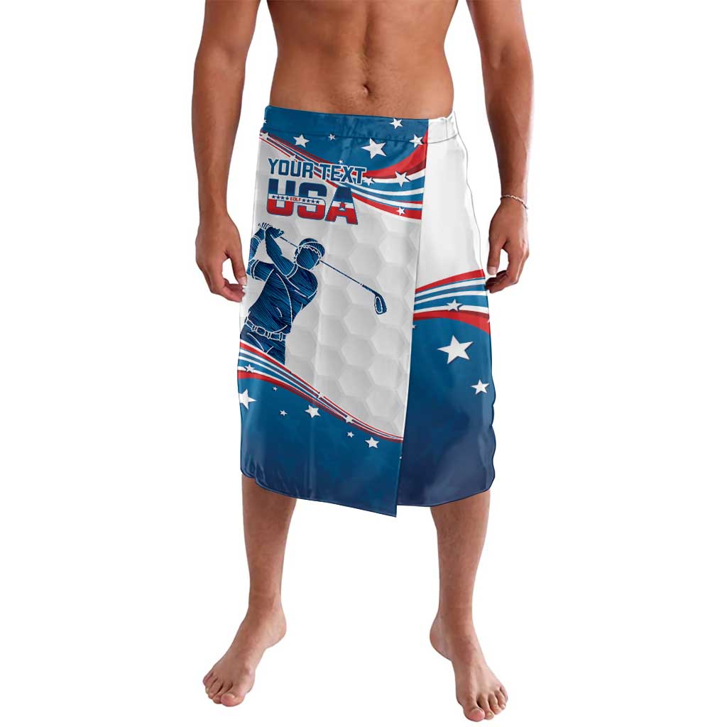 Personalized USA Golf Lavalava 2024 United States Flag Curve Style - Wonder Print Shop