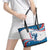 Personalized USA Golf Leather Tote Bag 2024 United States Flag Curve Style - Wonder Print Shop