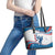 Personalized USA Golf Leather Tote Bag 2024 United States Flag Curve Style - Wonder Print Shop