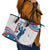 Personalized USA Golf Leather Tote Bag 2024 United States Flag Curve Style - Wonder Print Shop