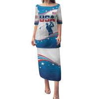 Personalized USA Golf Puletasi 2024 United States Flag Curve Style - Wonder Print Shop