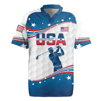 Personalized USA Golf Rugby Jersey 2024 United States Flag Curve Style - Wonder Print Shop