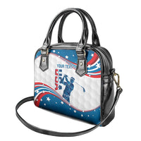 Personalized USA Golf Shoulder Handbag 2024 United States Flag Curve Style