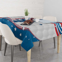 Personalized USA Golf Tablecloth 2024 United States Flag Curve Style - Wonder Print Shop