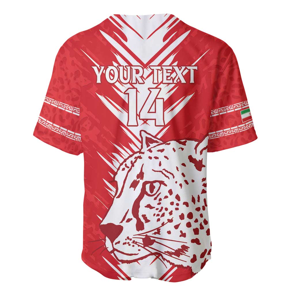 Custom Iran Football Baseball Jersey Go Team Melli Leopard Pattern - Wonder Print Shop
