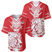 Custom Iran Football Baseball Jersey Go Team Melli Leopard Pattern - Wonder Print Shop