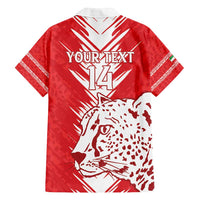 Custom Iran Football Family Matching Off Shoulder Maxi Dress and Hawaiian Shirt Go Team Melli Leopard Pattern - Wonder Print Shop