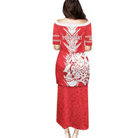 Custom Iran Football Family Matching Puletasi and Hawaiian Shirt Go Team Melli Leopard Pattern - Wonder Print Shop