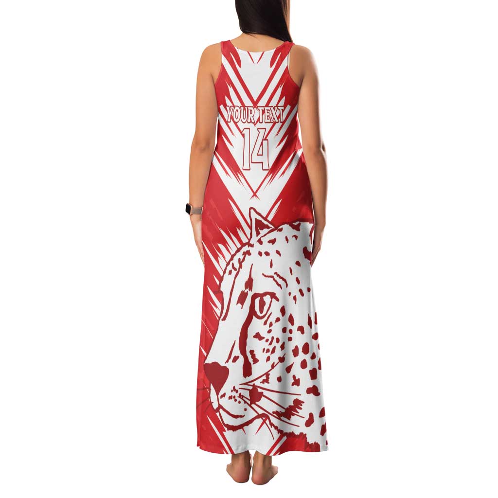 Custom Iran Football Family Matching Tank Maxi Dress and Hawaiian Shirt Go Team Melli Leopard Pattern - Wonder Print Shop