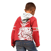 Custom Iran Football Kid Hoodie Go Team Melli Leopard Pattern - Wonder Print Shop