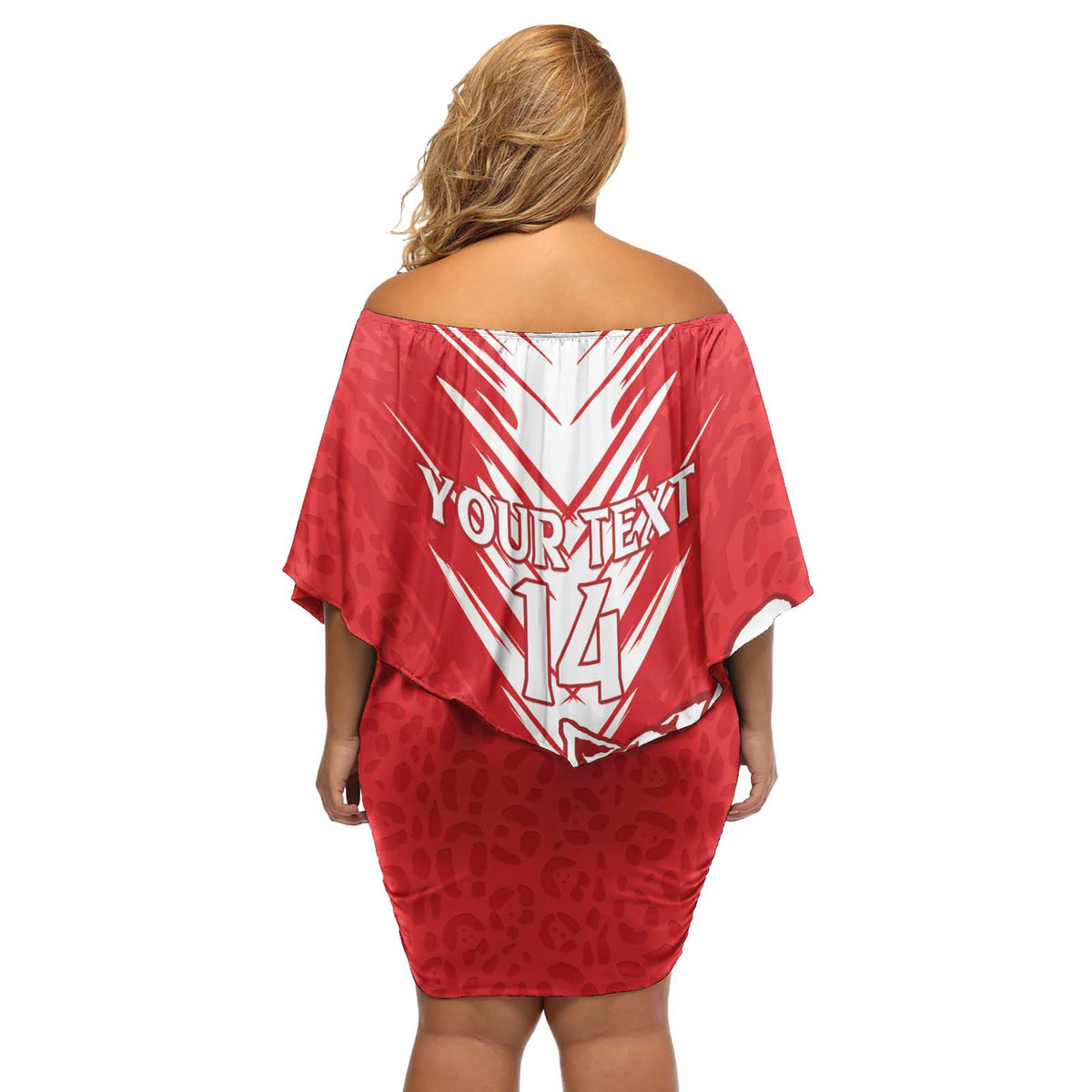 Custom Iran Football Off Shoulder Short Dress Go Team Melli Leopard Pattern - Wonder Print Shop