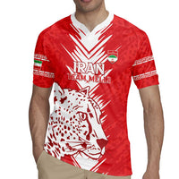 Custom Iran Football Rugby Jersey Go Team Melli Leopard Pattern - Wonder Print Shop